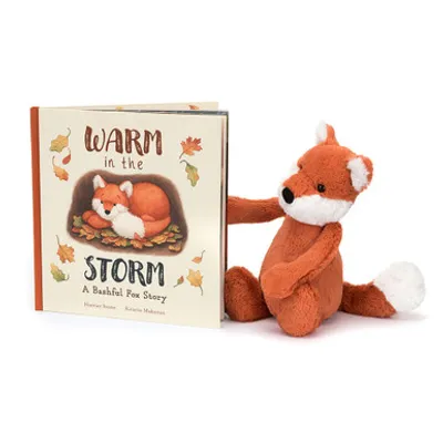 Warm in the Storm Book and Bashful Fox Cub (Medium)