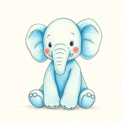 Bunglie Junglie Elephant (Blue - Large)