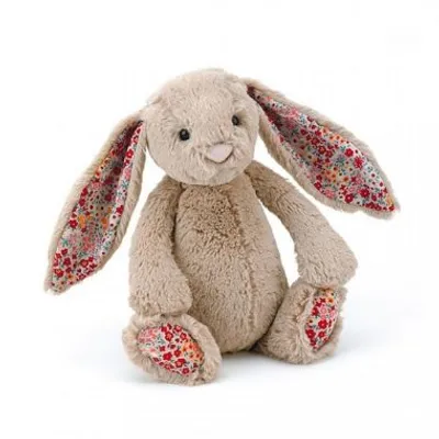 Bashful Beige Blossom Bunny (Red, Green)