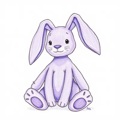 Bashful Lilac Bunny - Tiny