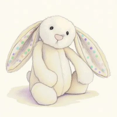 Bashful Dot Bunny (Medium)