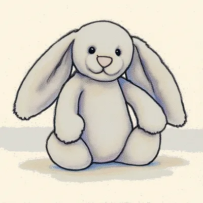 Bashful Silver Bunny (Tiny)