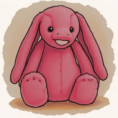 Bashful Strawberry Bunny (Small)