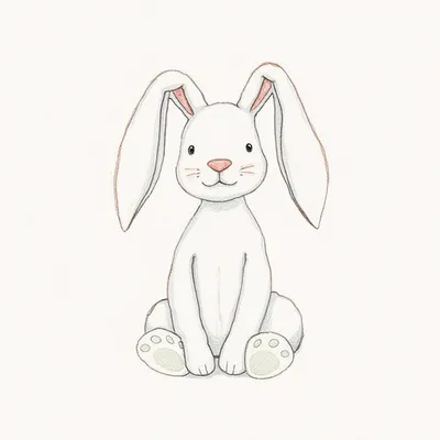 Bashful Candy Stripe Bunny (Large)