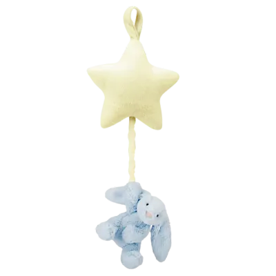 Bashful Blue Bunny Star Musical Pull (Medium)