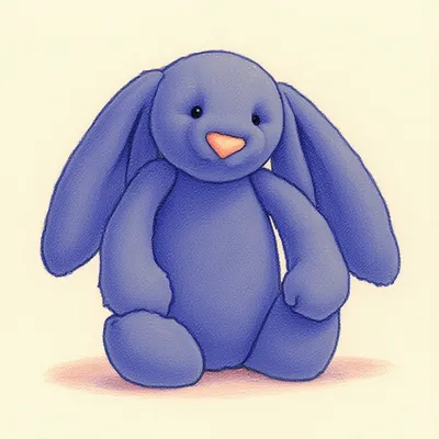 Bashful Navy Bunny (Tiny)