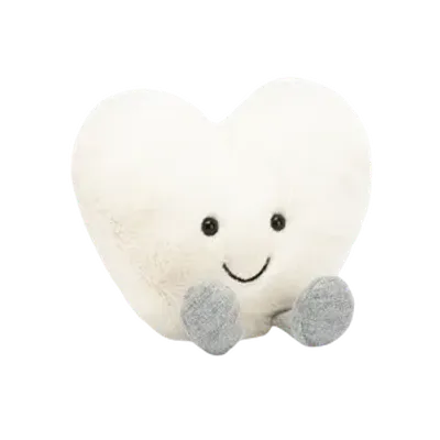 Amuseables Cream Heart (Small)