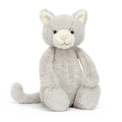 Bashful Grey Kitty (Medium)
