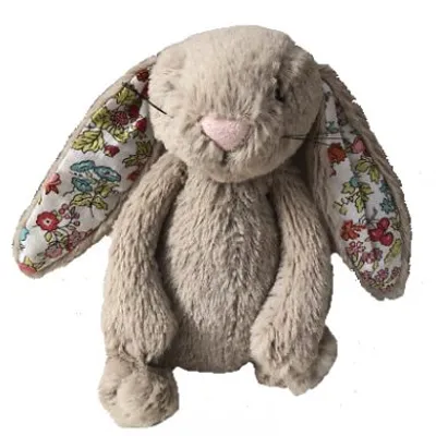 Bashful Beige Blossom Bunny (Liberty Print)