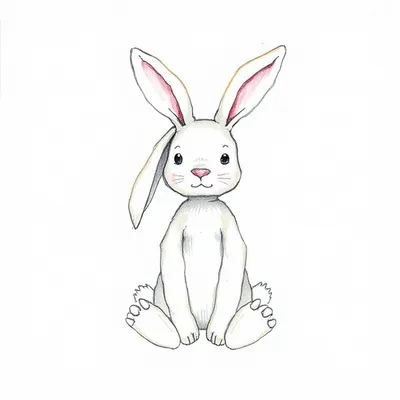 Bashful Lily Blossom Bunny (Medium)
