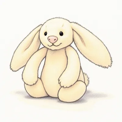Bashful Buttermilk Bunny (Medium)