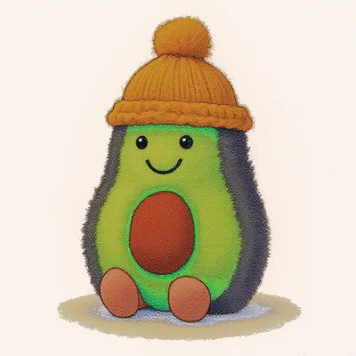 Amuseables Cozi Mustard Avocado (Medium)