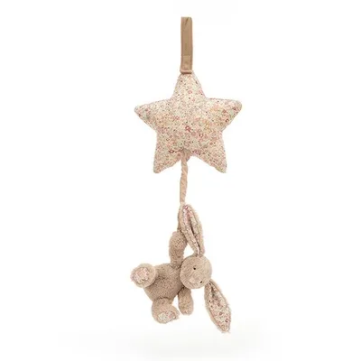 Blossom Bea Beige Bunny Musical Pull