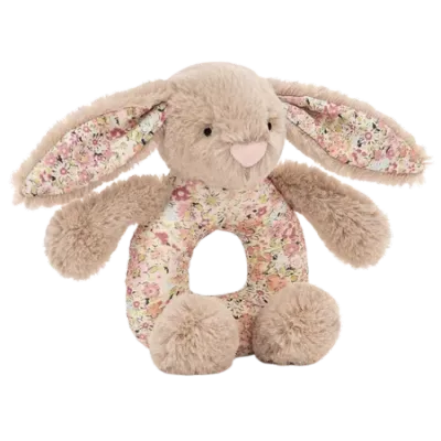 Blossom Bea Beige Bunny Grabber Rattle