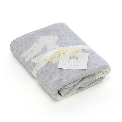 Bashful Silver Bunny Blanket