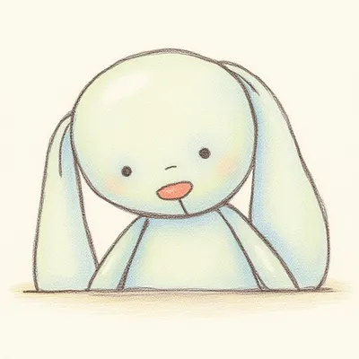 Bashful Bunny Flat Bag (Large)