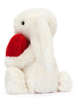 Bashful Red Love Heart Bunny