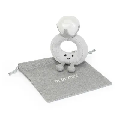 Amuseables Diamond Ring with Personalised Bag (Medium)