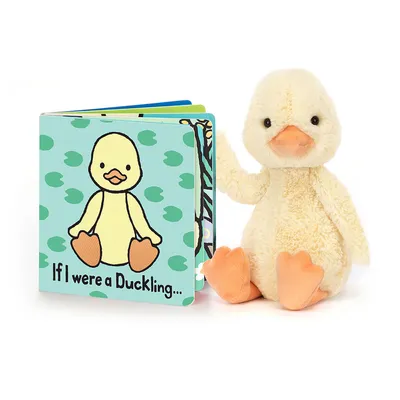 If I Were a Duckling Board Book and Bashful Duckling (Medium)