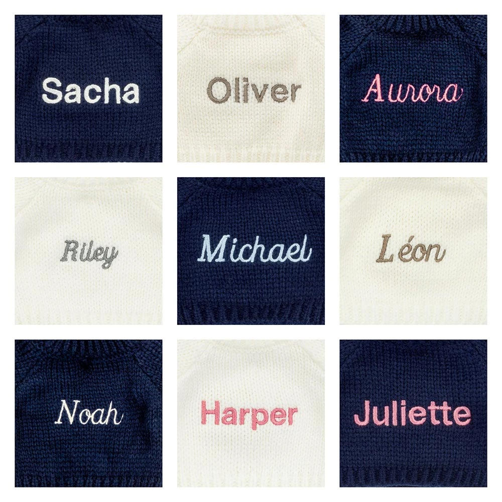 Bashful Kitten with Personalised Cream Jumper (Medium)