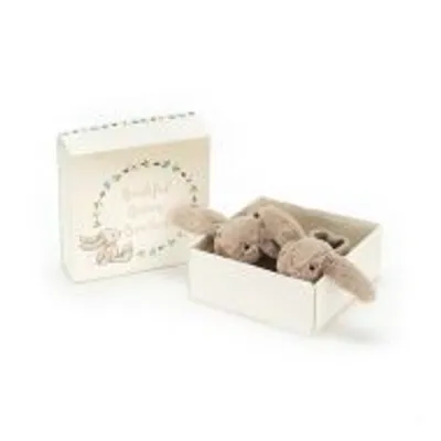 Bashful Beige Bunny Booties (Small)
