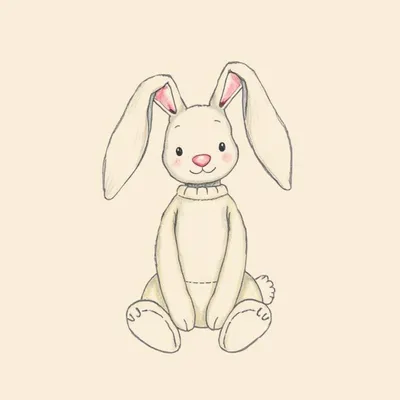 Bashful Blush Bunny with Personalised Cream Jumper