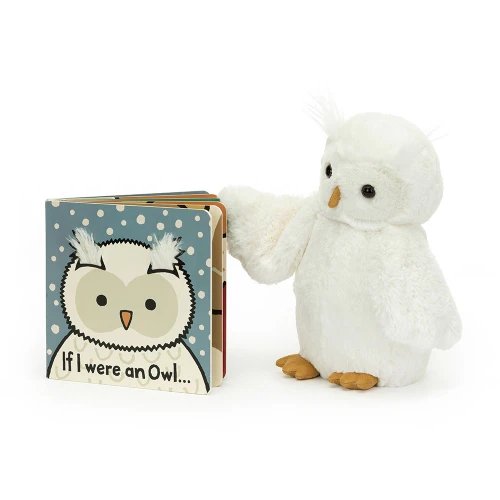 If I Were An Owl Board Book and Bashful Owl (Medium)