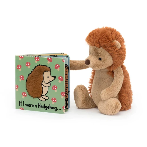 If I Were A Hedgehog Board Book and Bashful Hedgehog (Medium)