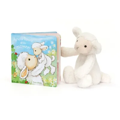 Agneau Timide Et Sa Maman Livre and Bashful Lamb (Medium)