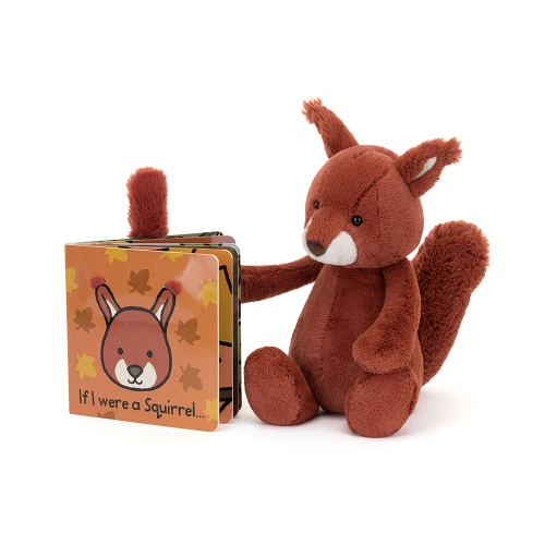 If I Were a Squirrel Board Book and Bashful Squirrel (Medium)