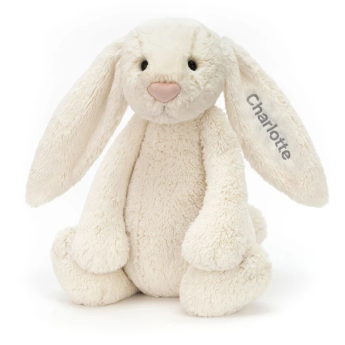 Personalised Bashful Cream Bunny (Huge)