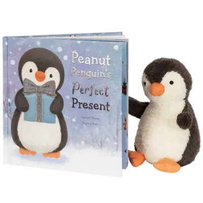 Peanut Penguin’s Perfect Present Book and Peanut Penguin (Medium)