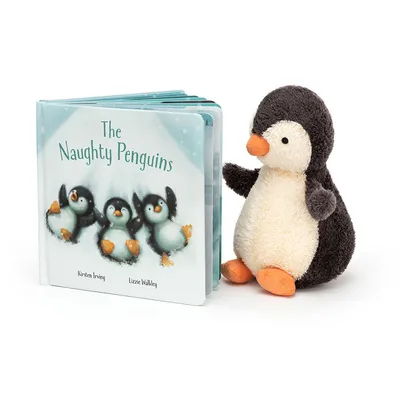 The Naughty Penguins Book and Peanut Penguin (Medium)