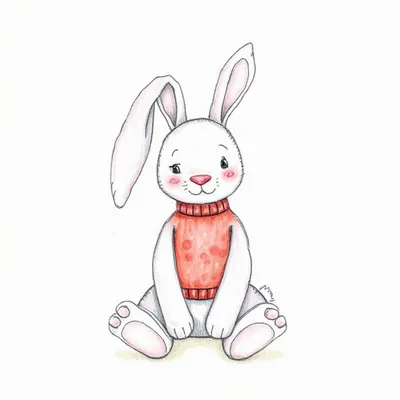 Bashful Tulip Pink Bunny with Personalised Red Jumper