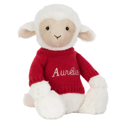 Skipson Lamb with Personalised Red Jumper