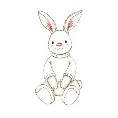 Zodihop Luxe Bunny with Personalised Cream Jumper