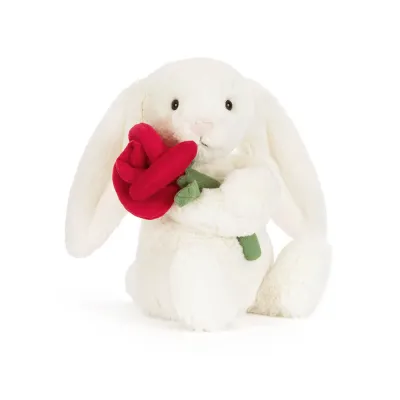 Bunny with Rose (Cream)