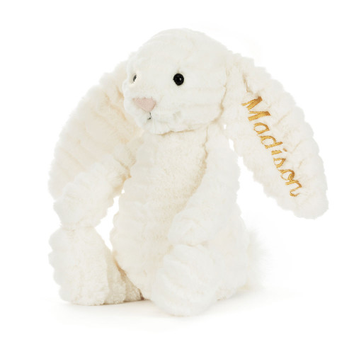 Personalised Bashful Luxe Bunny Nimbus