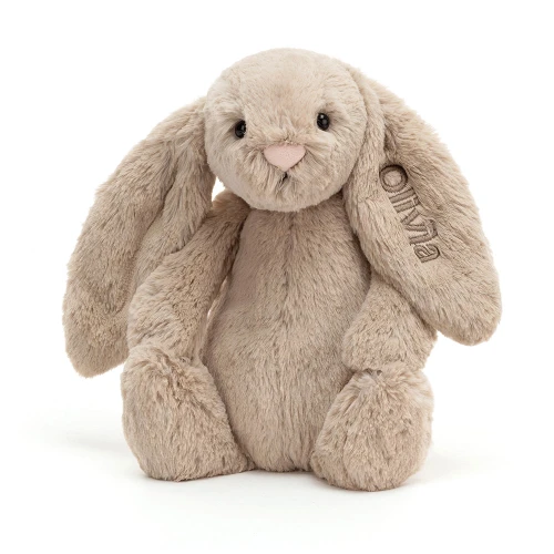 Personalised Bashful Beige Bunny (Medium)