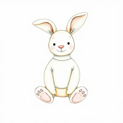 Thistlepop Blossom Luxe Bunny with Personalised Cream Jumper
