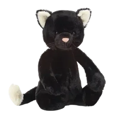 Bashful Black Kitten (Medium)