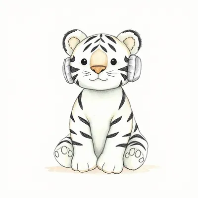Sacha Snow Tiger Earmuffs
