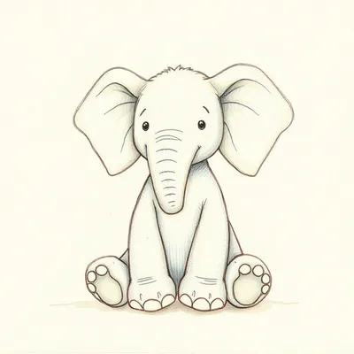 Bashful Mahi Elephant (Medium)