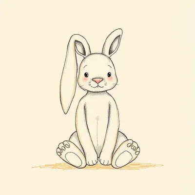 Vintage Bashful Bunny (Bag Charm)