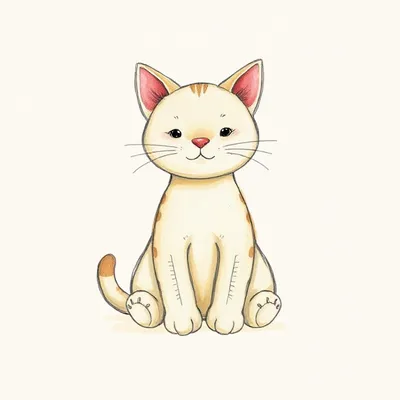 Jellybean Beige Cat (Keyring)