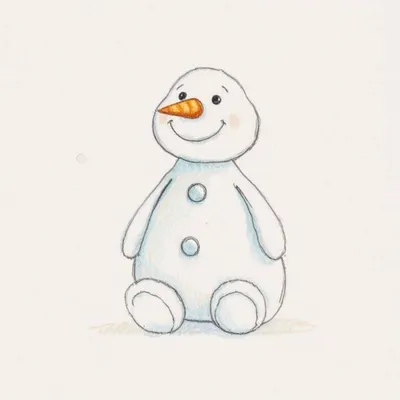 Fluffy Snowman