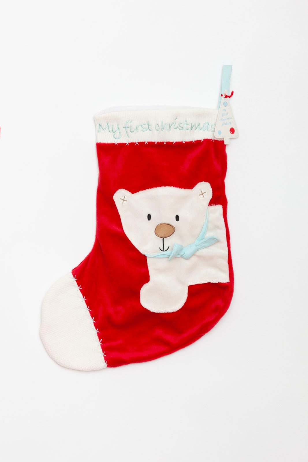 My First Christmas Polar Bear Stocking