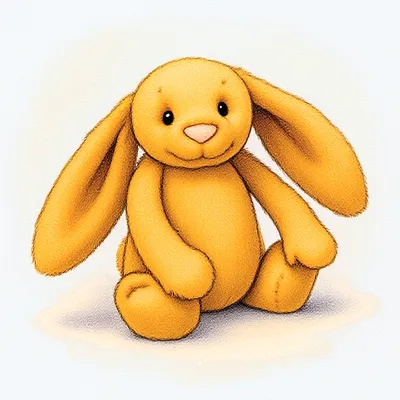Bashful Saffron Bunny