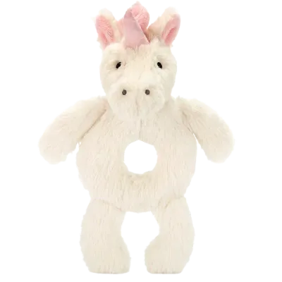 Bashful Unicorn Grabber Rattle