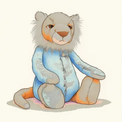 Bashful Snow Tiger (Huge)